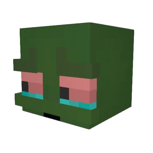 _Lunr Minecraft avatar head, 3D render