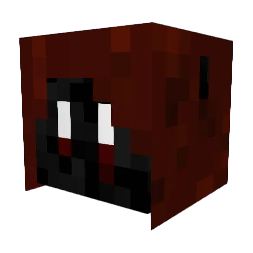 _Lusker_ Minecraft avatar head, 3D render