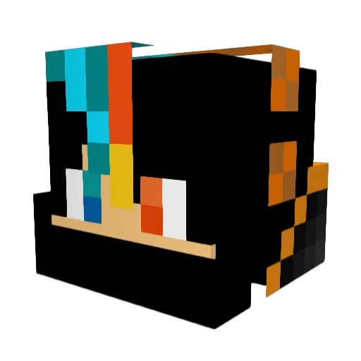 _LutiN_ Minecraft avatar head, 3D render