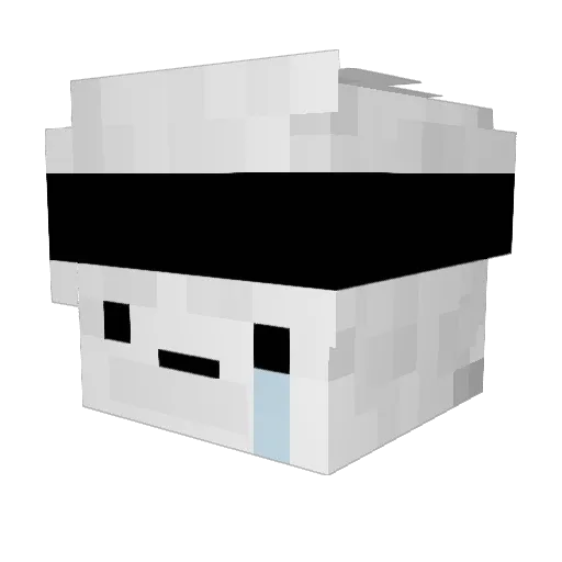 _Lvne Minecraft avatar head, 3D render