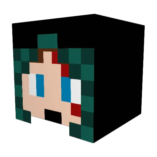 _Lyros_YT Minecraft avatar head, 3D render