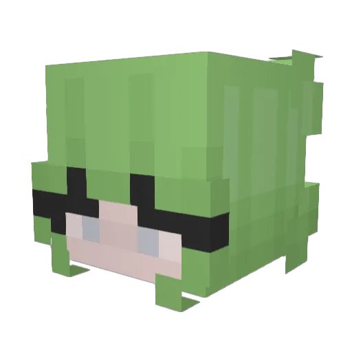 _LysLith_ Minecraft avatar head, 3D render