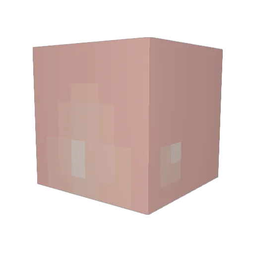 _M0D_ Minecraft avatar head, 3D render