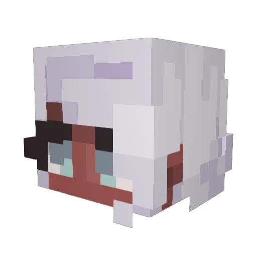 _M0M0 Minecraft avatar head, 3D render
