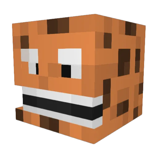 _M0RA_ Minecraft avatar head, 3D render