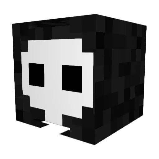 _M0llER_ Minecraft avatar head, 3D render