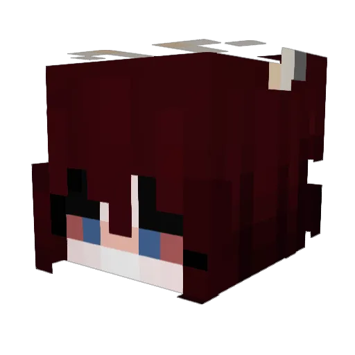 _M0rana_ Minecraft avatar head, 3D render