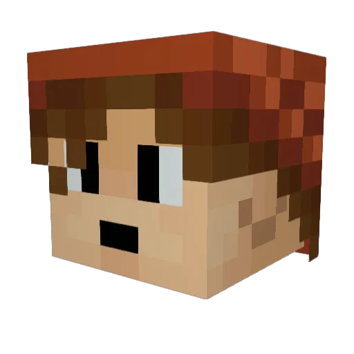 _M1K1_ Minecraft avatar head, 3D render