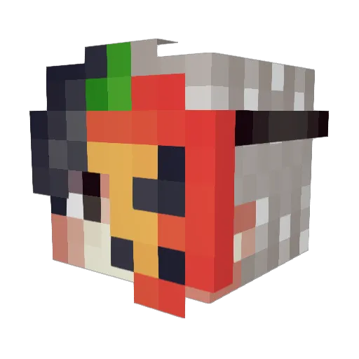 _M1StErChE1ovEk_ Minecraft avatar head, 3D render