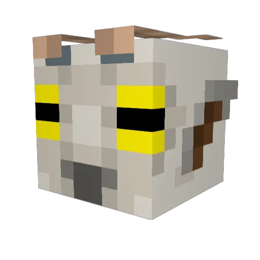 _M1kasa_ Minecraft avatar head, 3D render