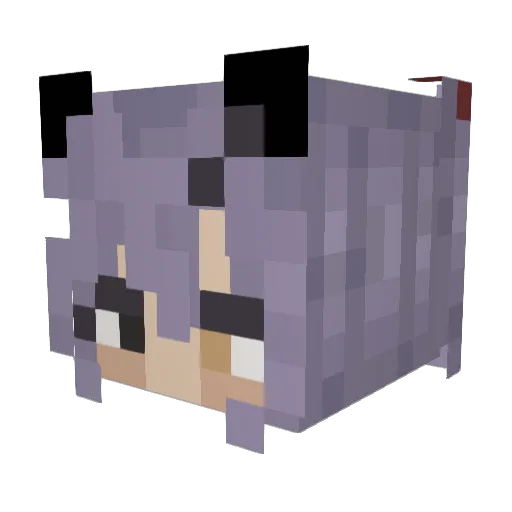 _M1tsuk1_ Minecraft avatar head, 3D render