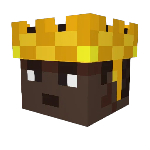 _M4T35_ Minecraft avatar head, 3D render