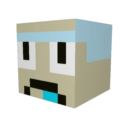 _MAGUN_ Minecraft avatar head, 3D render