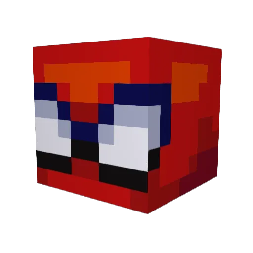 _MAINEiac Minecraft avatar head, 3D render