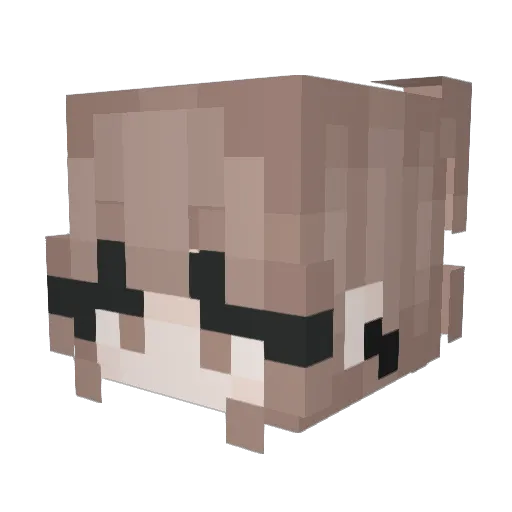 _MAND_U_ Minecraft avatar head, 3D render