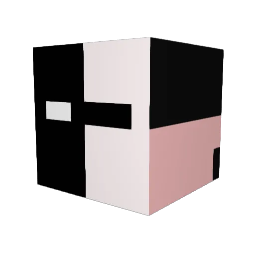 _MAN_MC Minecraft avatar head, 3D render