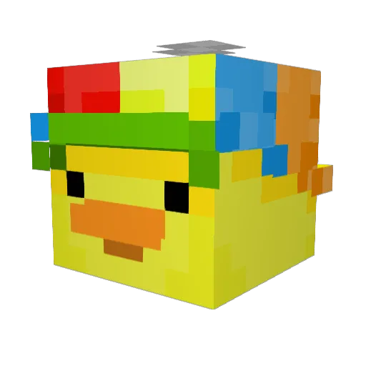 _MARVlN Minecraft avatar head, 3D render