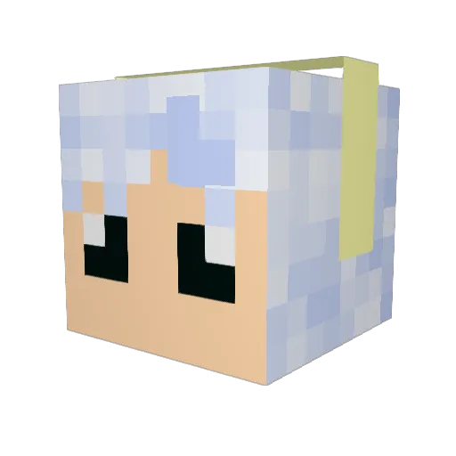 _MASUU_ Minecraft avatar head, 3D render