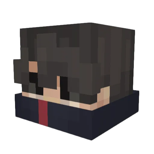_MATTEO Minecraft avatar head, 3D render