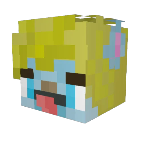 _MAX1NE_ Minecraft avatar head, 3D render