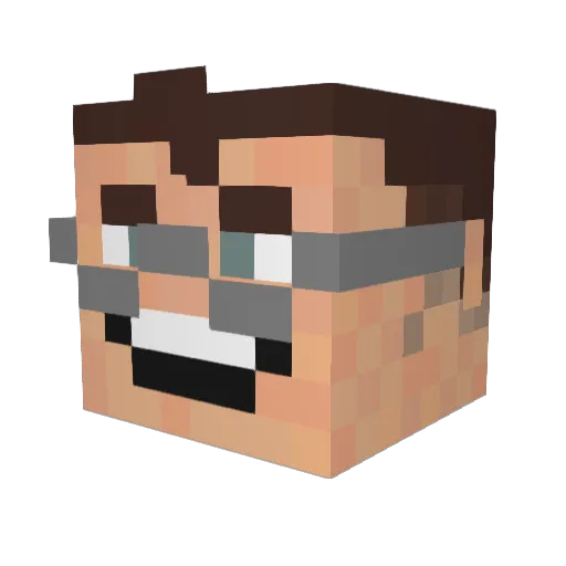 _MEDIC_GAMING_ Minecraft avatar head, 3D render