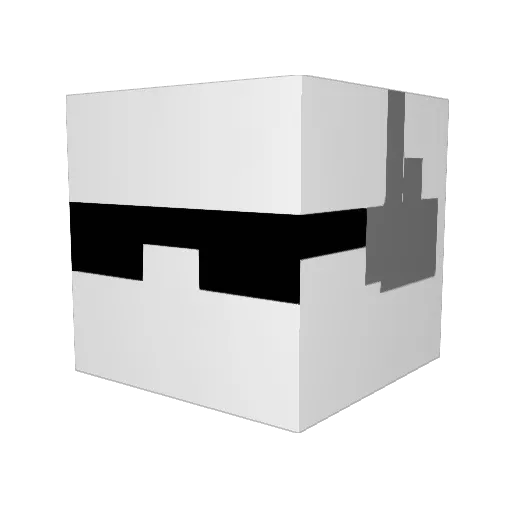 _MEPP Minecraft avatar head, 3D render