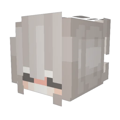 _MINISUGA_ Minecraft avatar head, 3D render