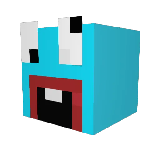 _MIeTi_ Minecraft avatar head, 3D render