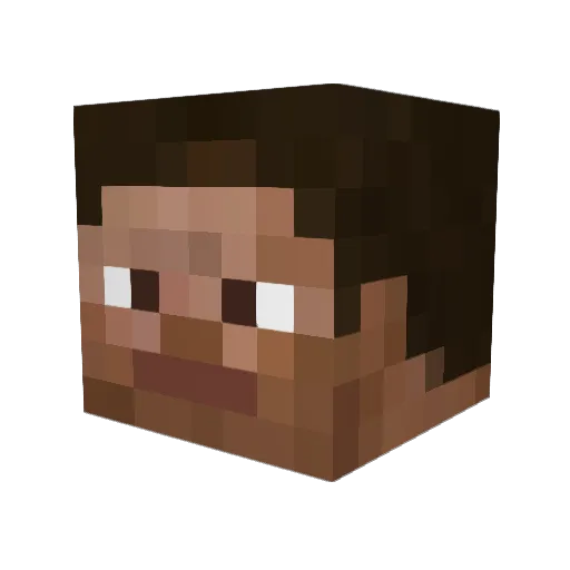 _MNKE_ Minecraft avatar head, 3D render