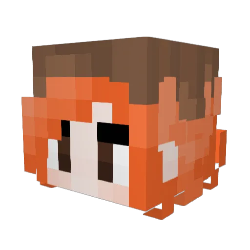 _MOJ_951_ Minecraft avatar head, 3D render