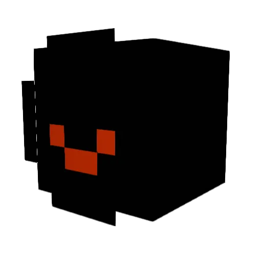 _MOLLY_E Minecraft avatar head, 3D render