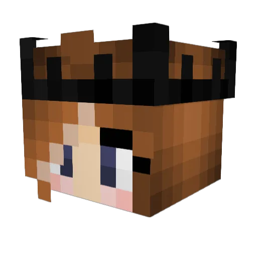 _MO__ Minecraft avatar head, 3D render