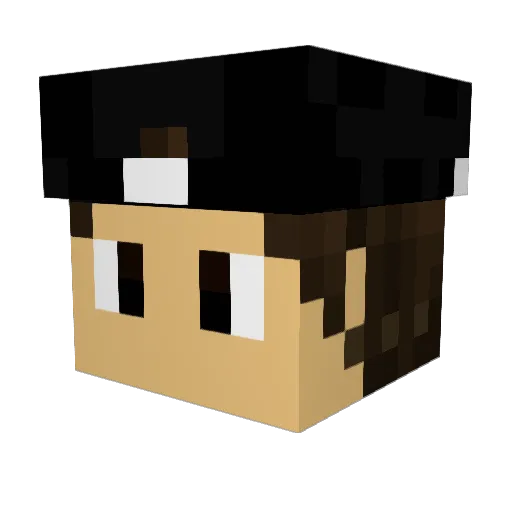 _MR19 Minecraft avatar head, 3D render