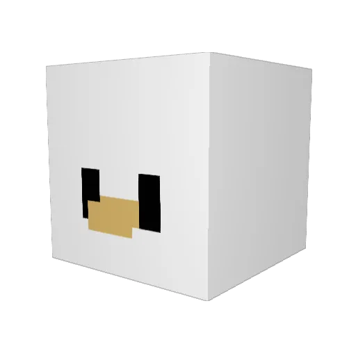 _MRCIAO_ Minecraft avatar head, 3D render