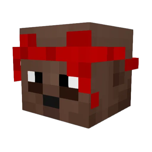 _MRcreed Minecraft avatar head, 3D render
