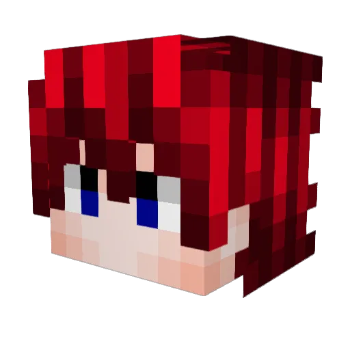 _MTRazer_ Minecraft avatar head, 3D render