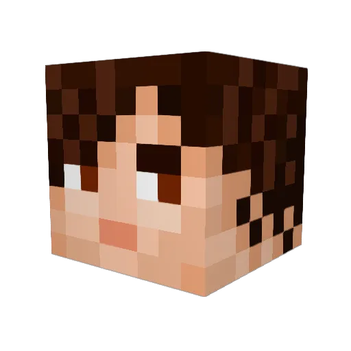 _MTZD Minecraft avatar head, 3D render