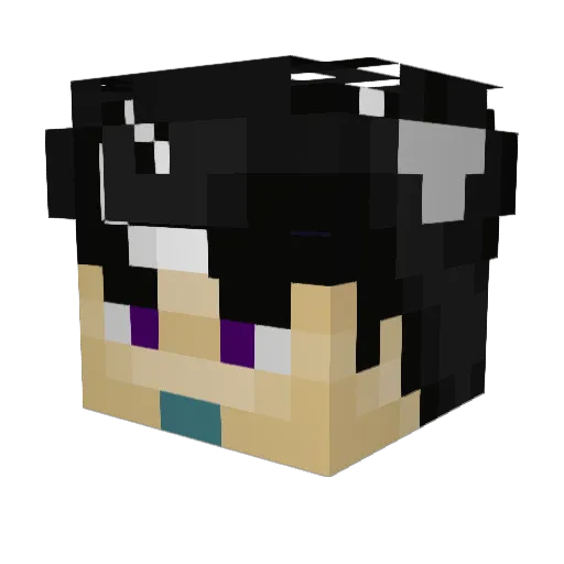 _M_A_R_C_0_ Minecraft avatar head, 3D render