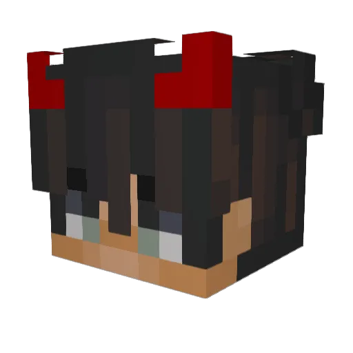 _M_A_R_K_E_R_ Minecraft avatar head, 3D render