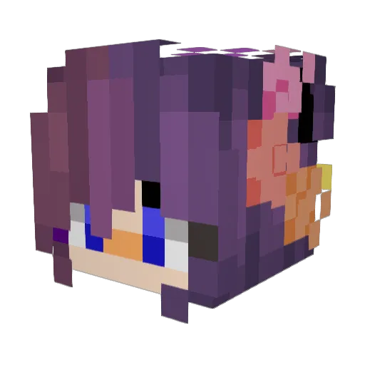_M_I_K_E_ Minecraft avatar head, 3D render