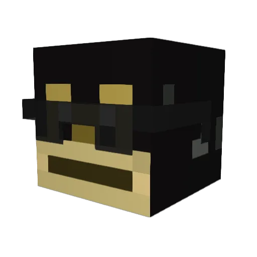 _M_U_Z_O_N_ Minecraft avatar head, 3D render