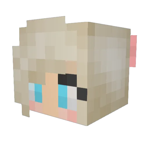 _MaRoN Minecraft avatar head, 3D render
