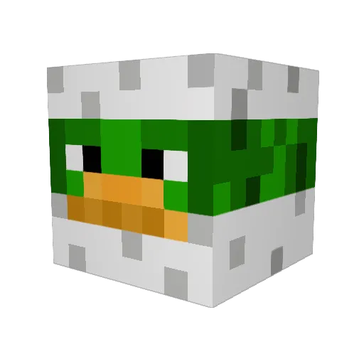 _Maaaaax_ Minecraft avatar head, 3D render