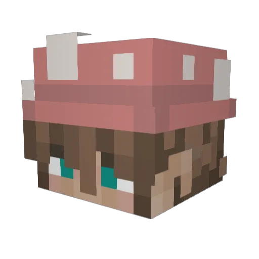 _MacMac_ Minecraft avatar head, 3D render