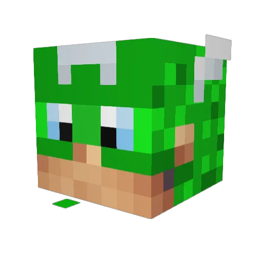 _Maccers Minecraft avatar head, 3D render