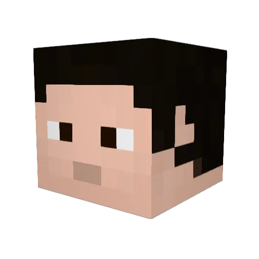 _MachoTaco_ Minecraft avatar head, 3D render