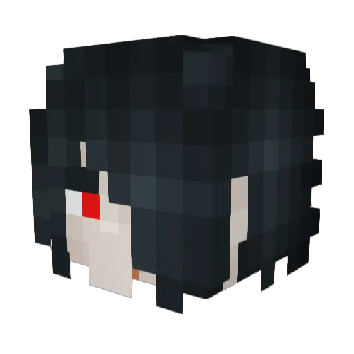_Macko Minecraft avatar head, 3D render
