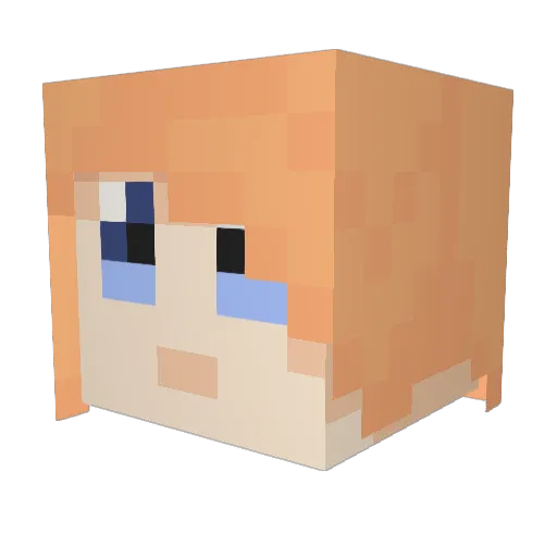 _Macropyre Minecraft avatar head, 3D render