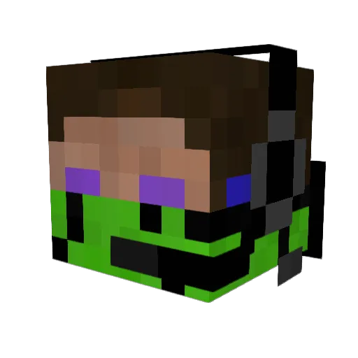 _MadINick_ Minecraft avatar head, 3D render