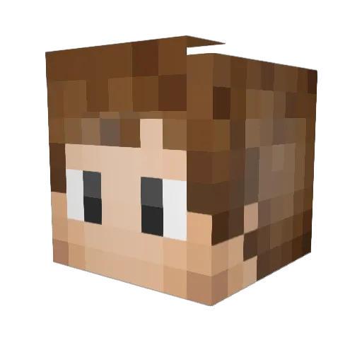 _MadMax_ Minecraft avatar head, 3D render